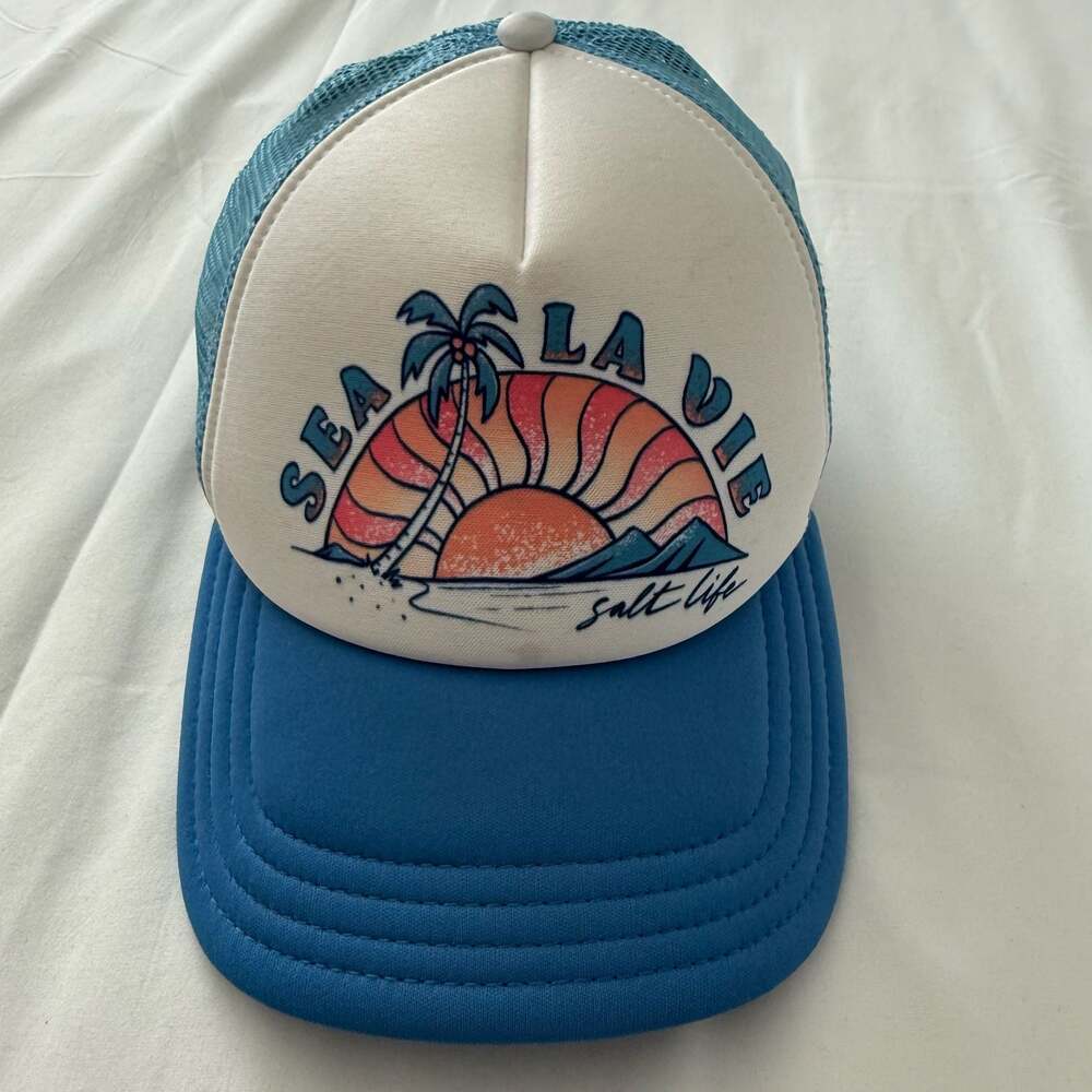 Salt Life Sea La Vie Sunset Foam Trucker Hat Snapback One Size